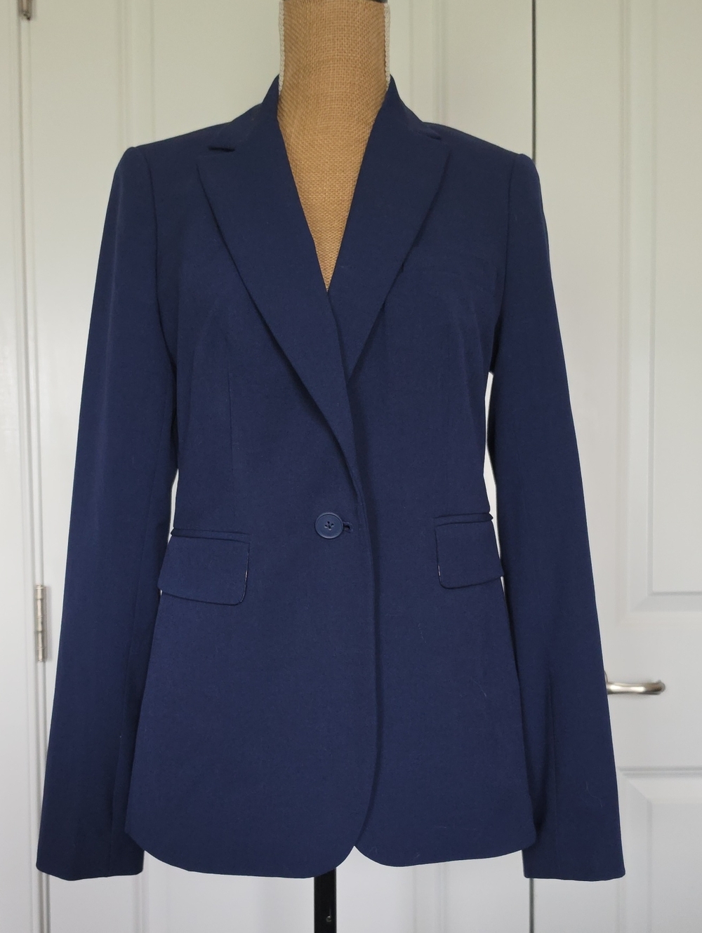Victoria's Secret Navy Single-Button Tailored Blazer